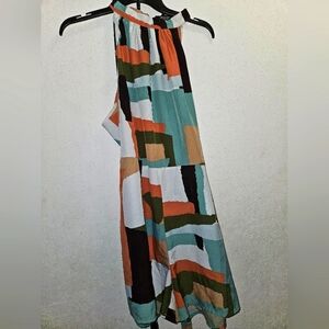 MULTI COLOR MINI DRESS SIZE 2X